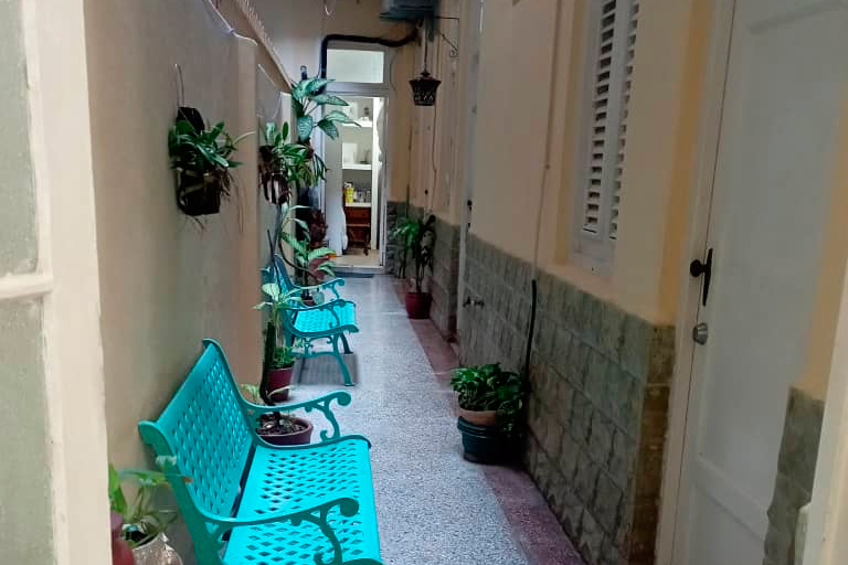 Pasillo de acceso a las habitaciones